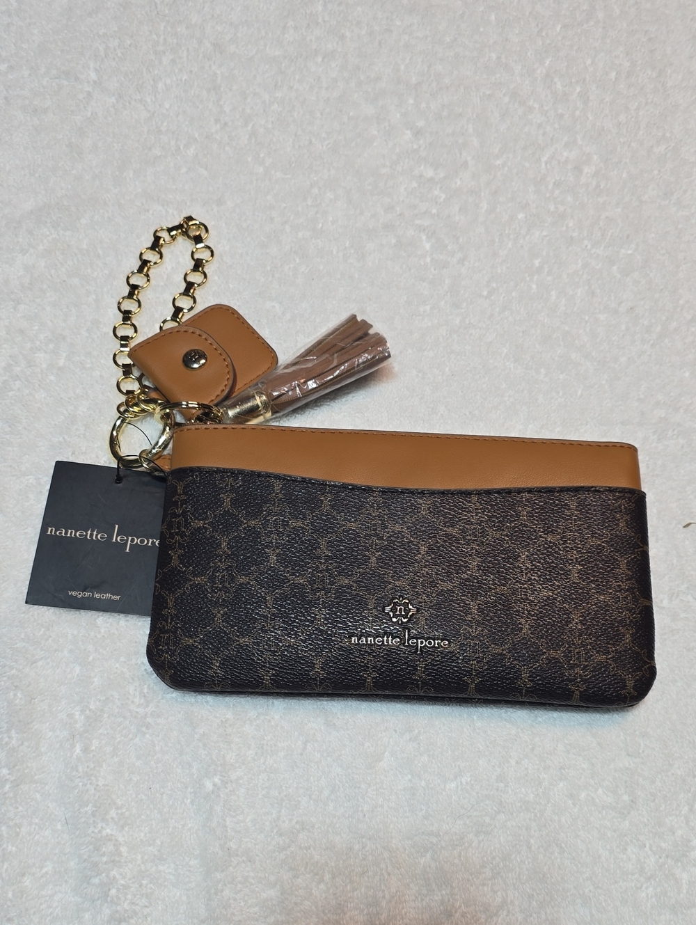 NIOP Nanette Lepore Nola Chain Bracelet Zip Pouch